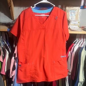 Scrubstar Red Short Sleeve Top